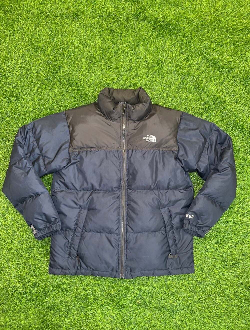 The North Face 600 Down Puffer Jacket Navy Blue Youth Size 140